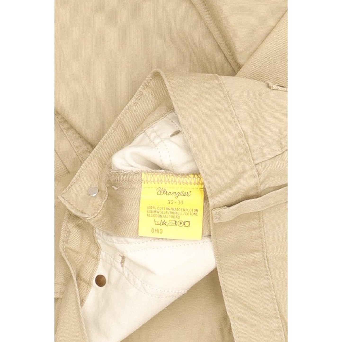 Wrangler Ohio Men Beige Straight Regular Jeans W32 L30
