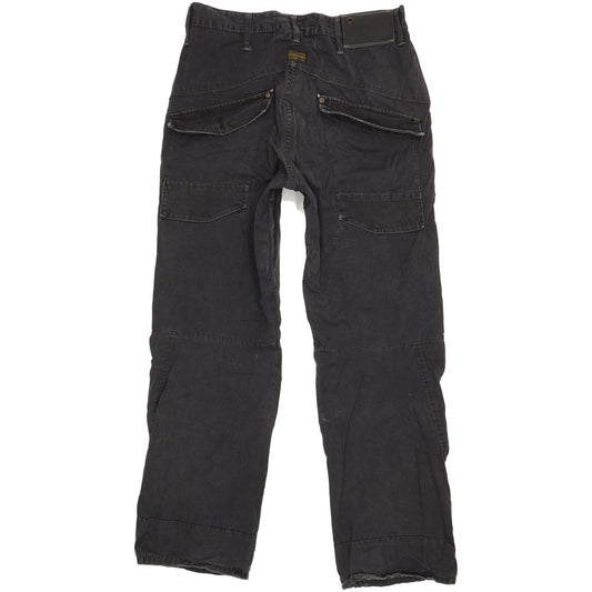 G-Star Scuba Elwood Men Black Straight Loose Jeans W30 L32
