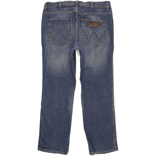 Wrangler Arizona Men Blue Straight Regular Stretch Jeans W36 L30