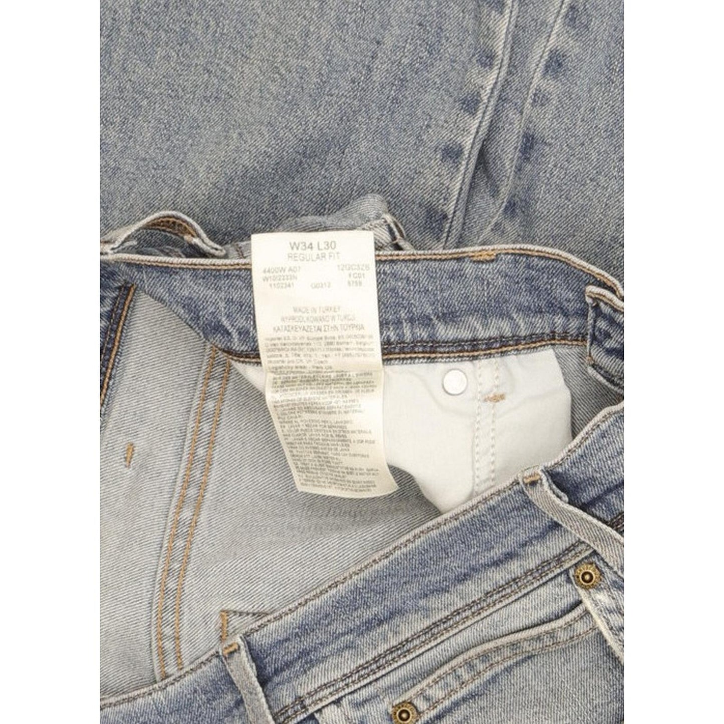 Wrangler Men Blue Straight Regular Stretch Jeans W34 L30