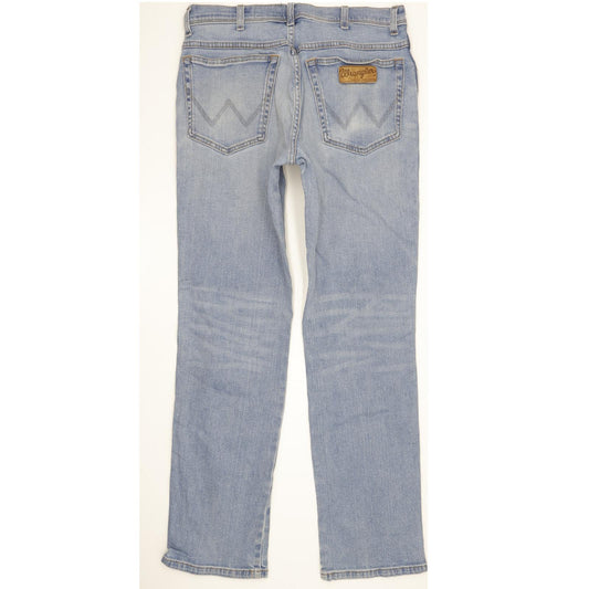 Wrangler Texas Men Blue Straight Regular Stretch Jeans W33 L32