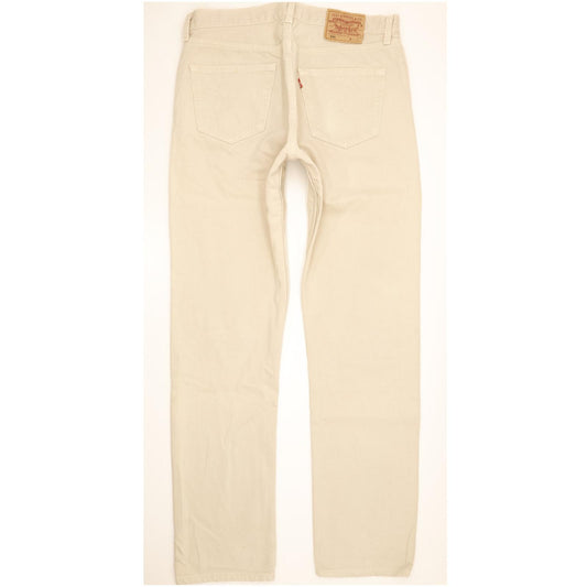 Levi's 501 Made in USA Men Beige Straight Regular Jeans W34 L34