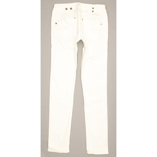 G-Star Women White Skinny Slim Stretch Jeans W28 L31