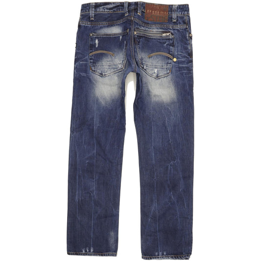 G-Star Attacc Men Blue Straight Slim Jeans W32 L30