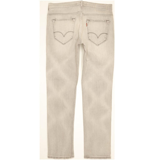 Levi's 519 Men Grey Straight Slim Stretch Jeans W34 L32