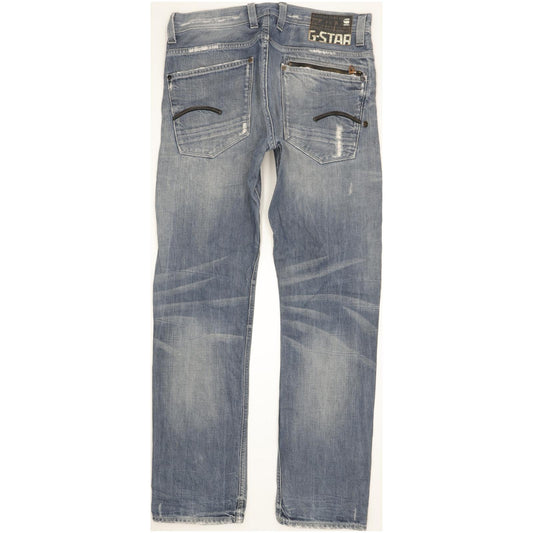 G-Star Attacc Men Blue Straight Regular Jeans W33 L32