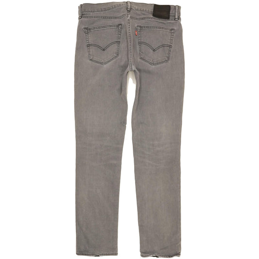 Levi's 511 Men Grey Straight Slim Stretch Jeans W36 L33
