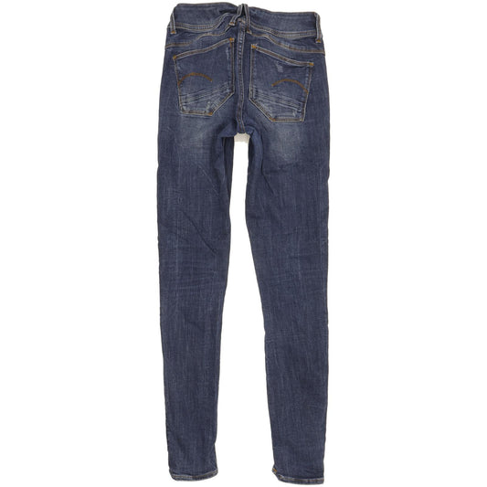 G-Star Lynn d-Mid Women Blue Skinny Slim Stretch Jeans W27 L32