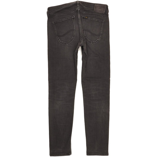 Lee Malone Men Black Skinny Slim Stretch Jeans W33 L30