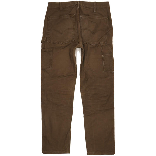 Levi's Men Brown Straight Regular Stretch Jeans W30 L29