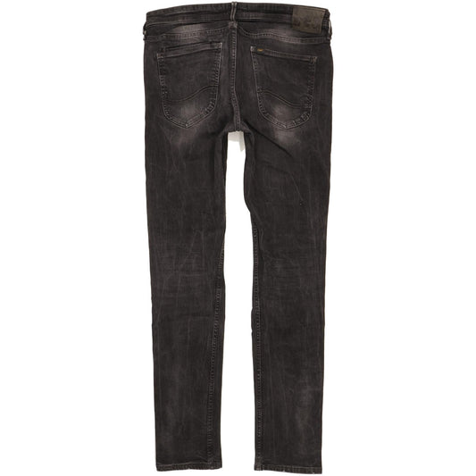 Lee Men Black Skinny Slim Stretch Jeans W34 L34