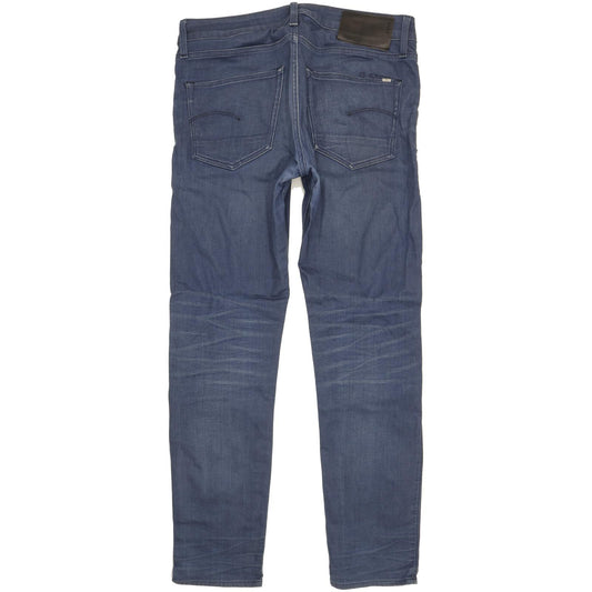 G-Star 3301 Men Blue Straight Slim Stretch Jeans W32 L31