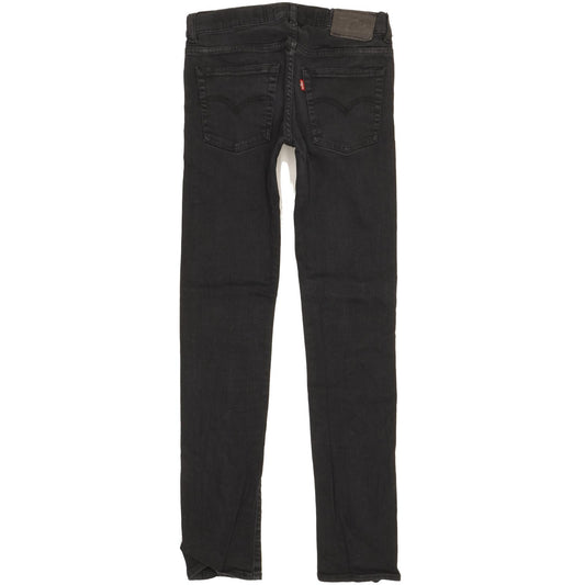 Levi's 510 Kids Black Skinny Slim Stretch Jeans W28 L30
