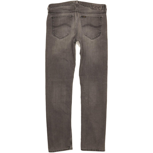 Lee Daren Men Grey Straight Slim Stretch Jeans W33 L33