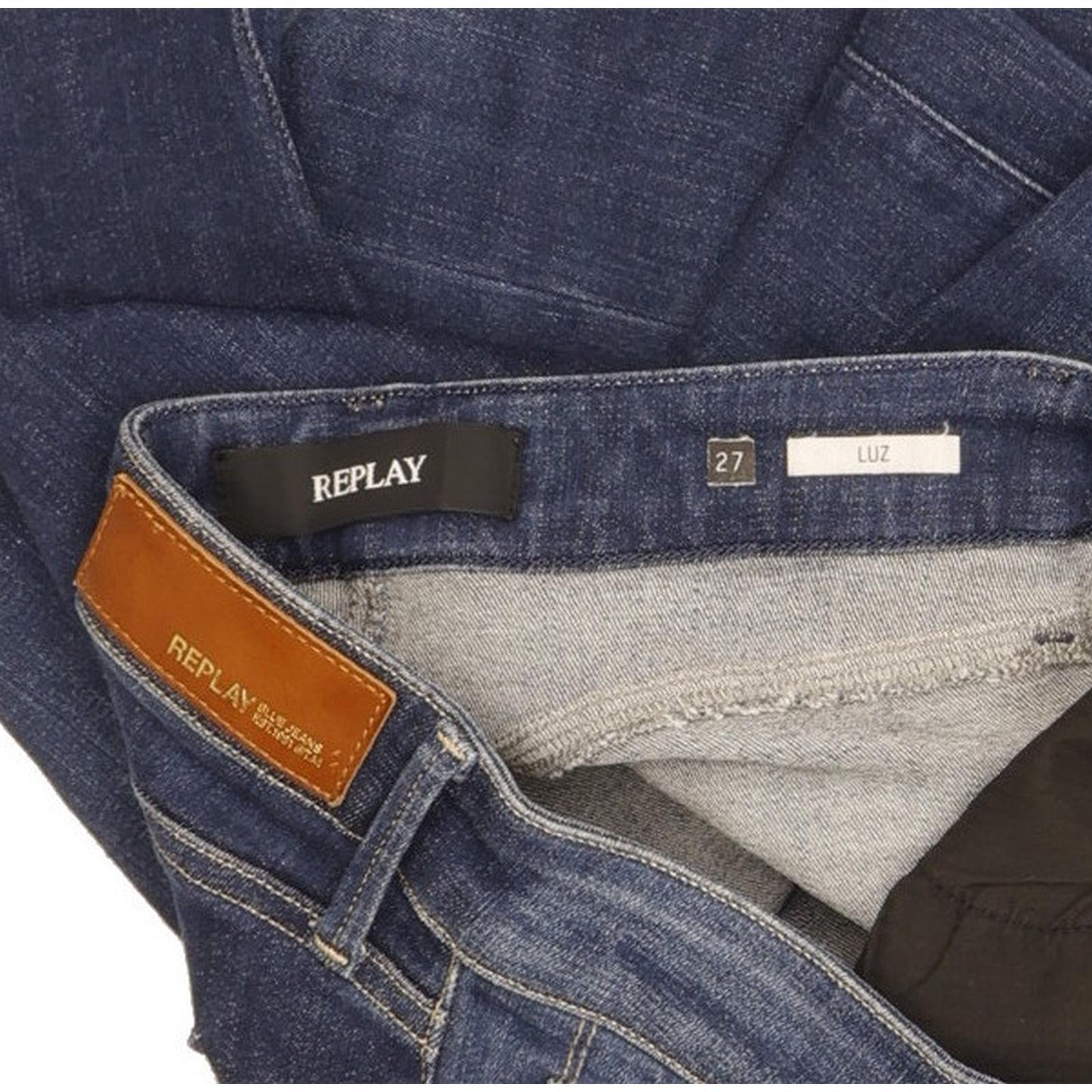 Replay Luz Women Blue Skinny Slim Jeans W27 L28