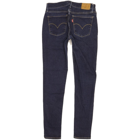 Levi's 710 Super Women Blue Skinny Slim Stretch Jeans W28 L28