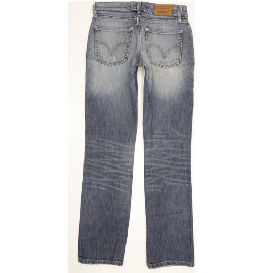 Levi's 528 Women Blue Straight Slim Stretch Jeans W27 L31