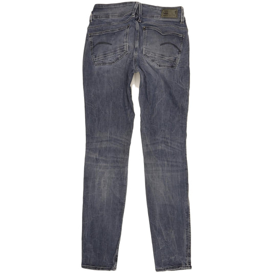 G-Star Lynn Mid Women Blue Skinny Slim Stretch Jeans W30 L31