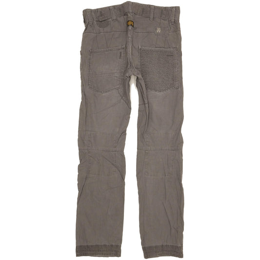 G-Star Men Grey Straight Slim Stretch Trousers W30 L30