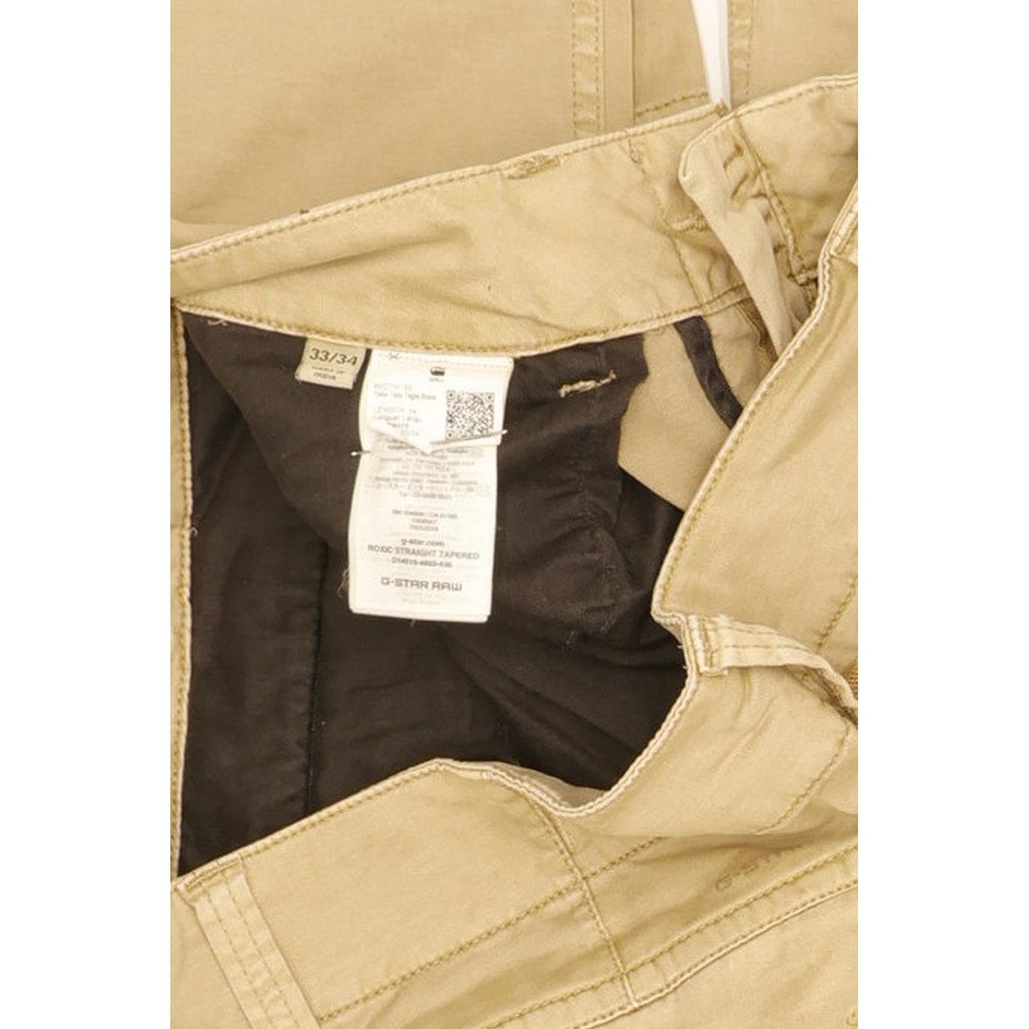 G-Star Roxic Men Beige Tapered Regular Stretch Jeans W33 L34