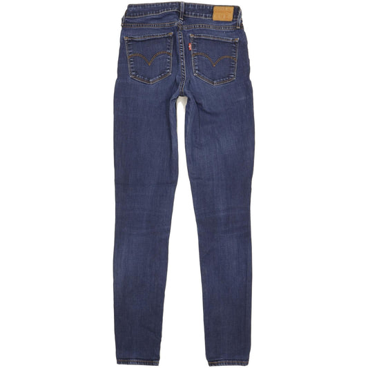 Levi's 711 Women Blue Skinny Slim Stretch Jeans W26 L32