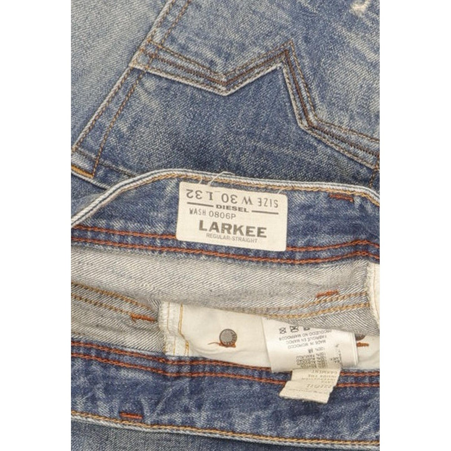 Diesel Larkee Men Blue Straight Regular Jeans W30 L32