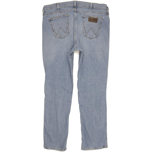 Wrangler Greensboro Men Blue Straight Regular Stretch Jeans W40 L31