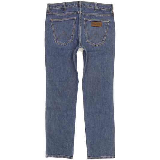 Wrangler Greensboro Men Blue Straight Regular Stretch Jeans W34 L31