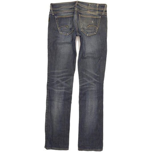 G-Star Core Women Blue Straight Slim Jeans W28 L33