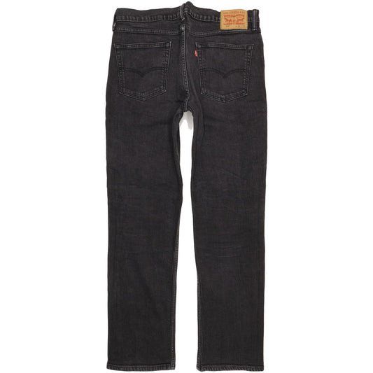 Levi's 514 Men Black Straight Slim Stretch Jeans W36 L33