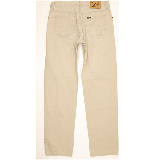 Lee Brooklyn Men Beige Straight Regular Jeans W34 L34