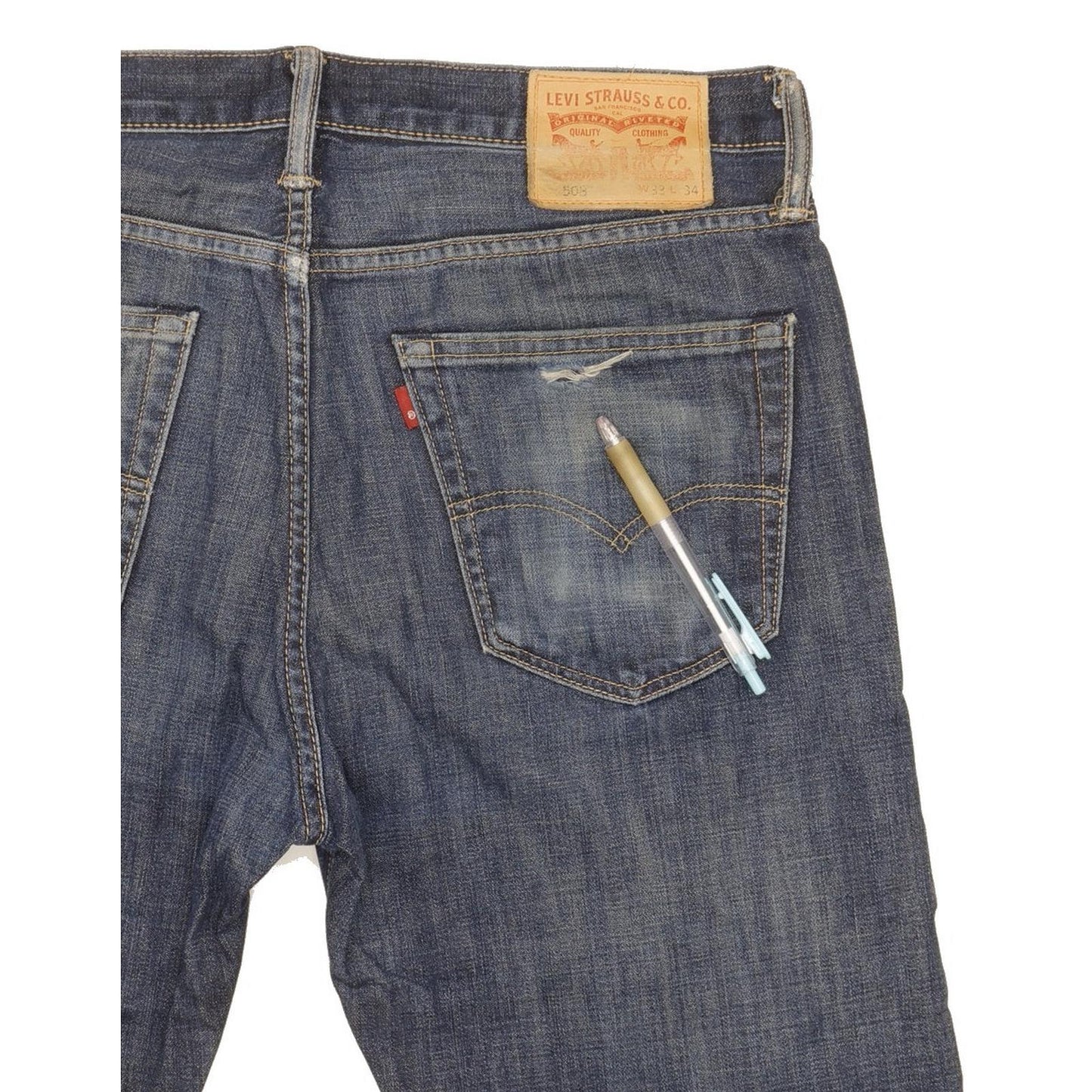 Levi's 508 Men Blue Straight Regular Jeans W33 L31