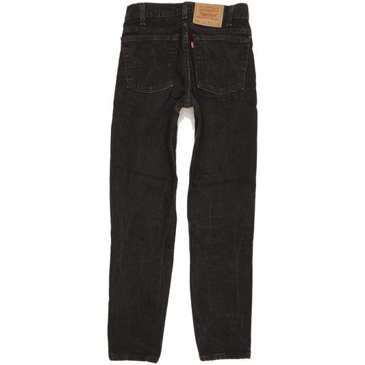 Levi's 512 Made in USA Black Tapered Slim Jeans W29 L30