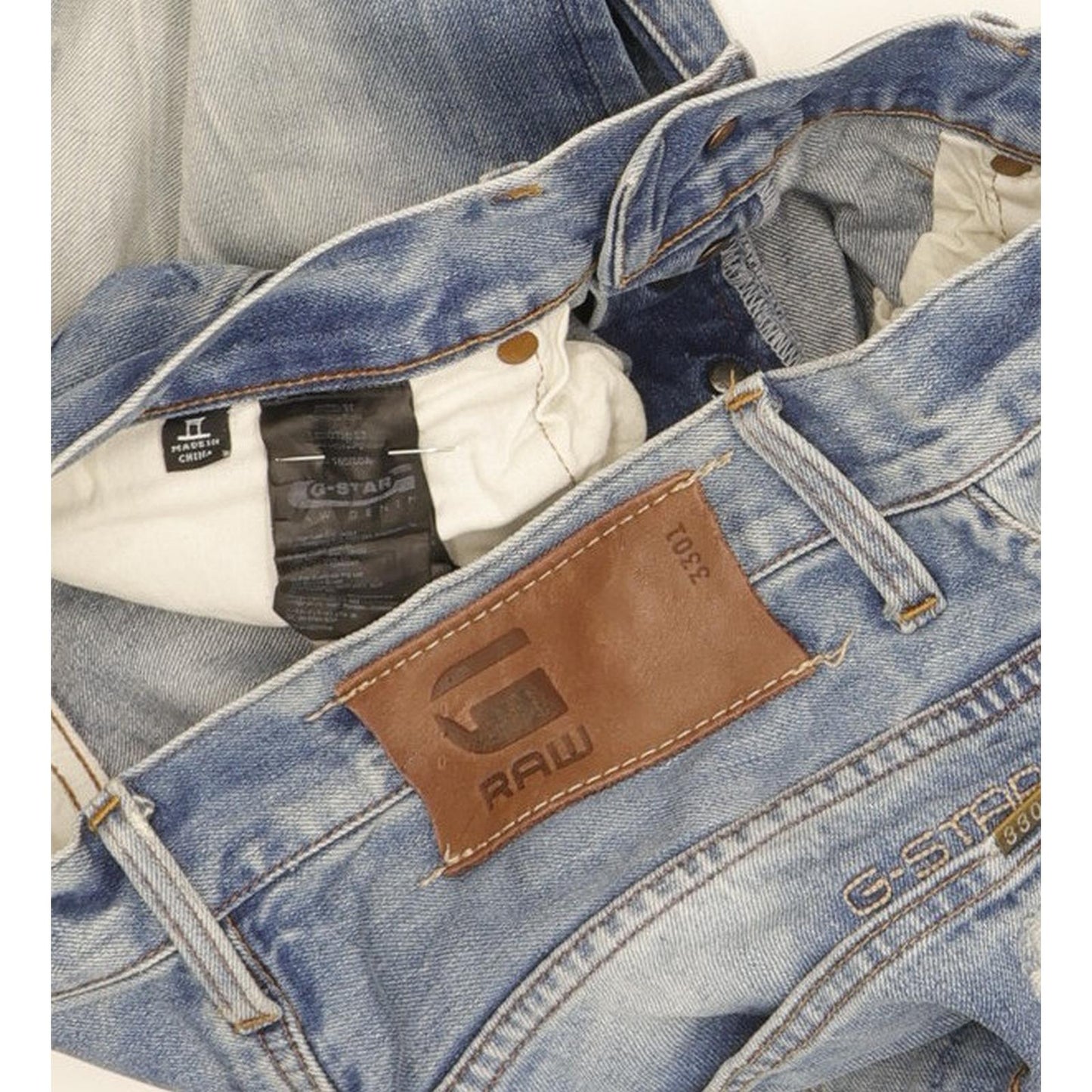 G-Star 3301 Men Blue Straight Regular Jeans W31 L32