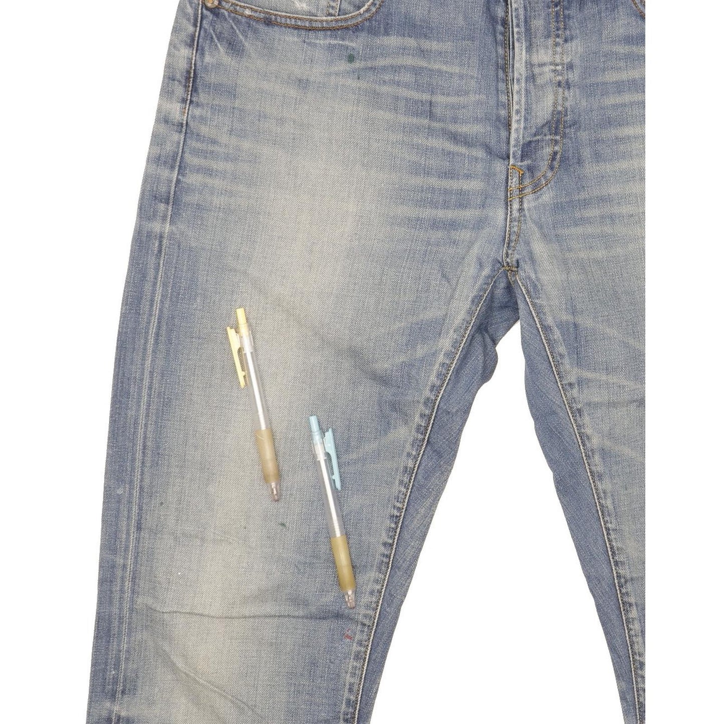G-Star 3301 Men Blue Straight Slim Jeans W34 L34