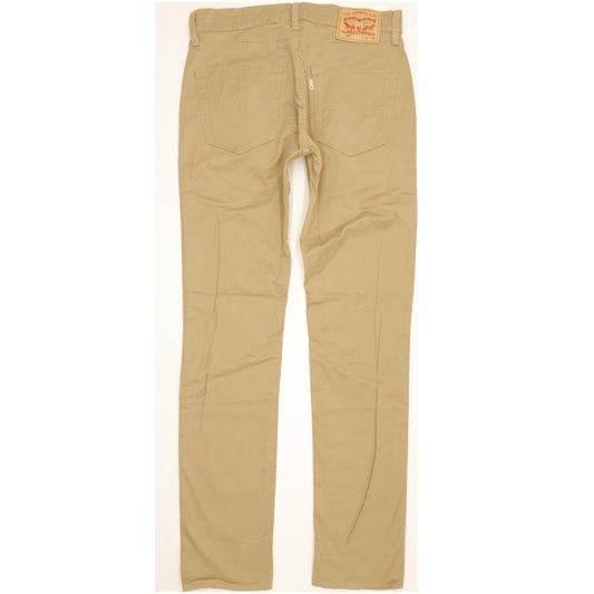 Levi's 511 Men Beige Straight Slim Stretch Jeans W31 L34