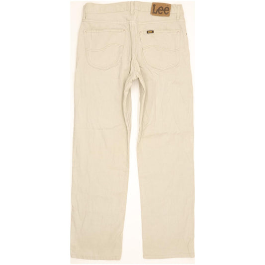 Lee Brooklyn Men Beige Straight Regular Jeans W33 L29