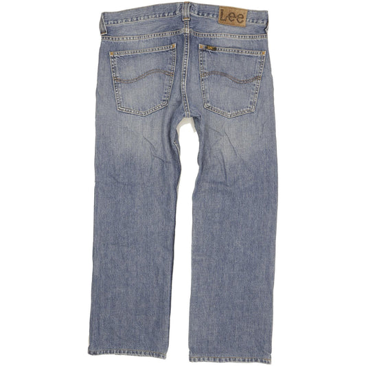 Lee Kent Men Blue Straight Regular Jeans W34 L28