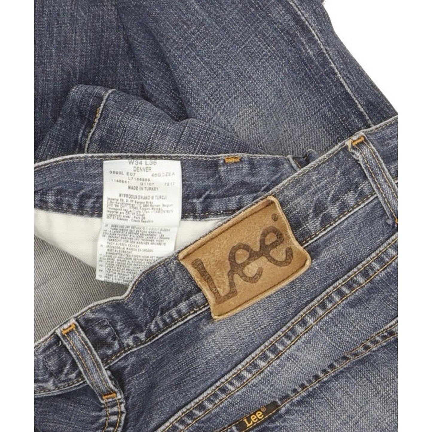 Lee Denver Men Blue Bootcut Regular Jeans W34 L36