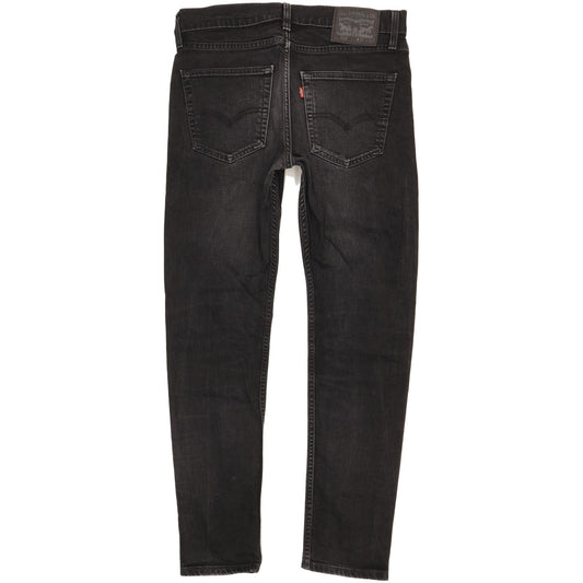 Levi's 512 Men Black Tapered Slim Stretch Jeans W32 L30