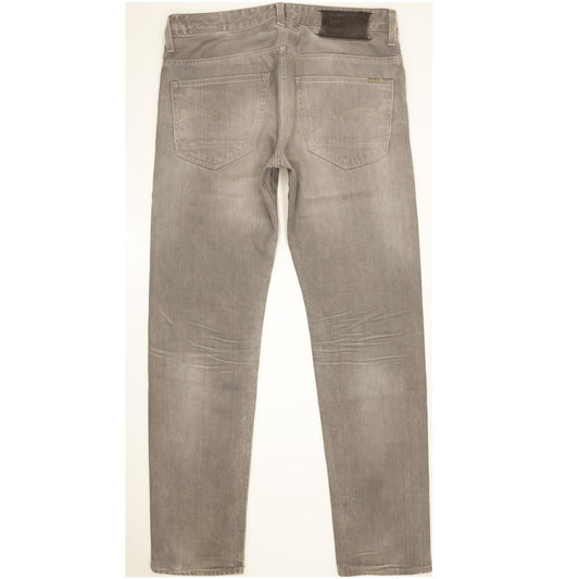 G-Star 3301 Men Grey Straight Regular Jeans W33 L32
