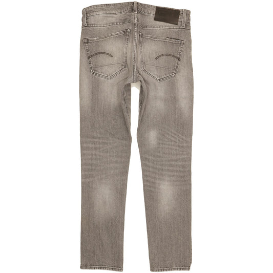 G-Star 3301 Men Grey Straight Slim Stretch Jeans W31 L31