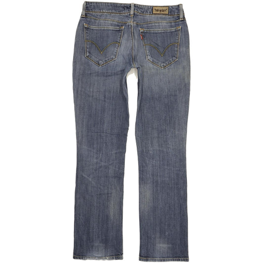 Levi's 470 Women Blue Straight Slim Stretch Jeans W32 L32