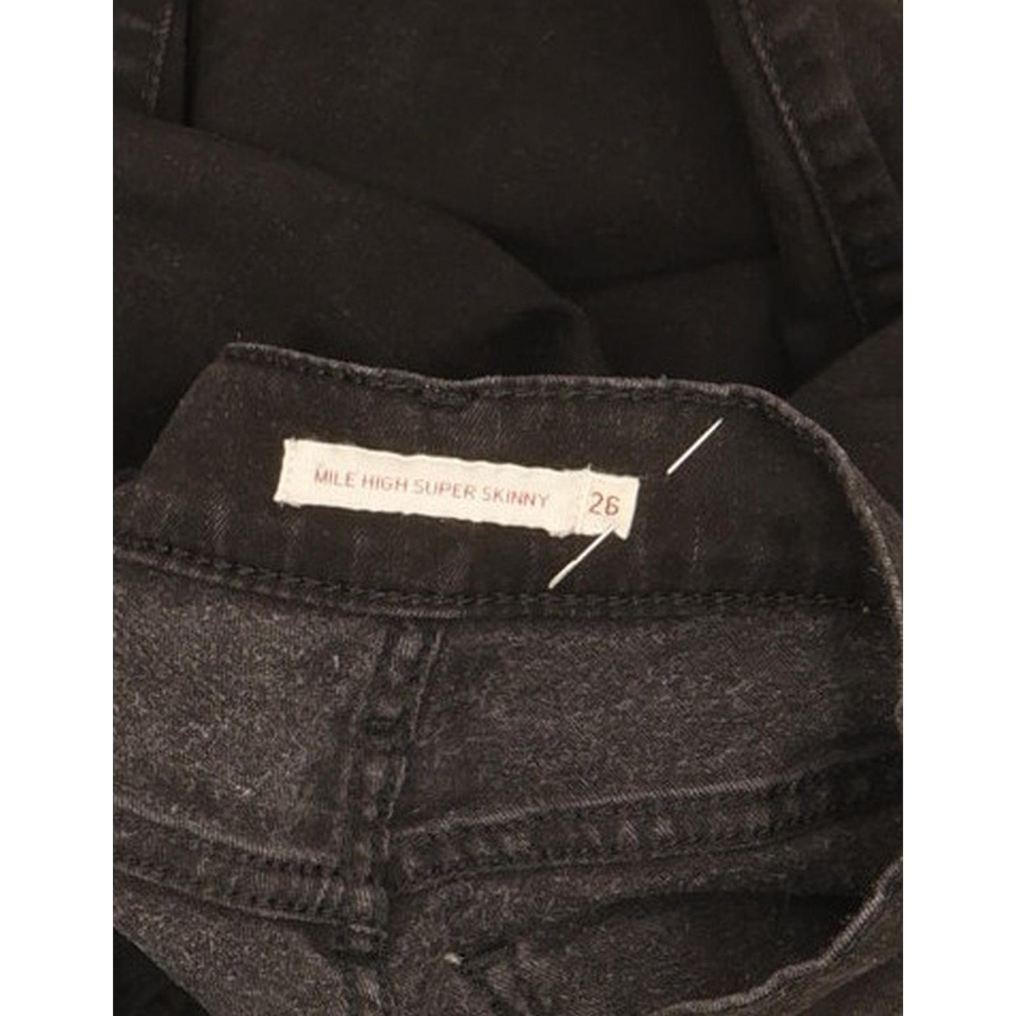 Levi's Mile Women Black Skinny Slim Stretch Jeans W26 L29