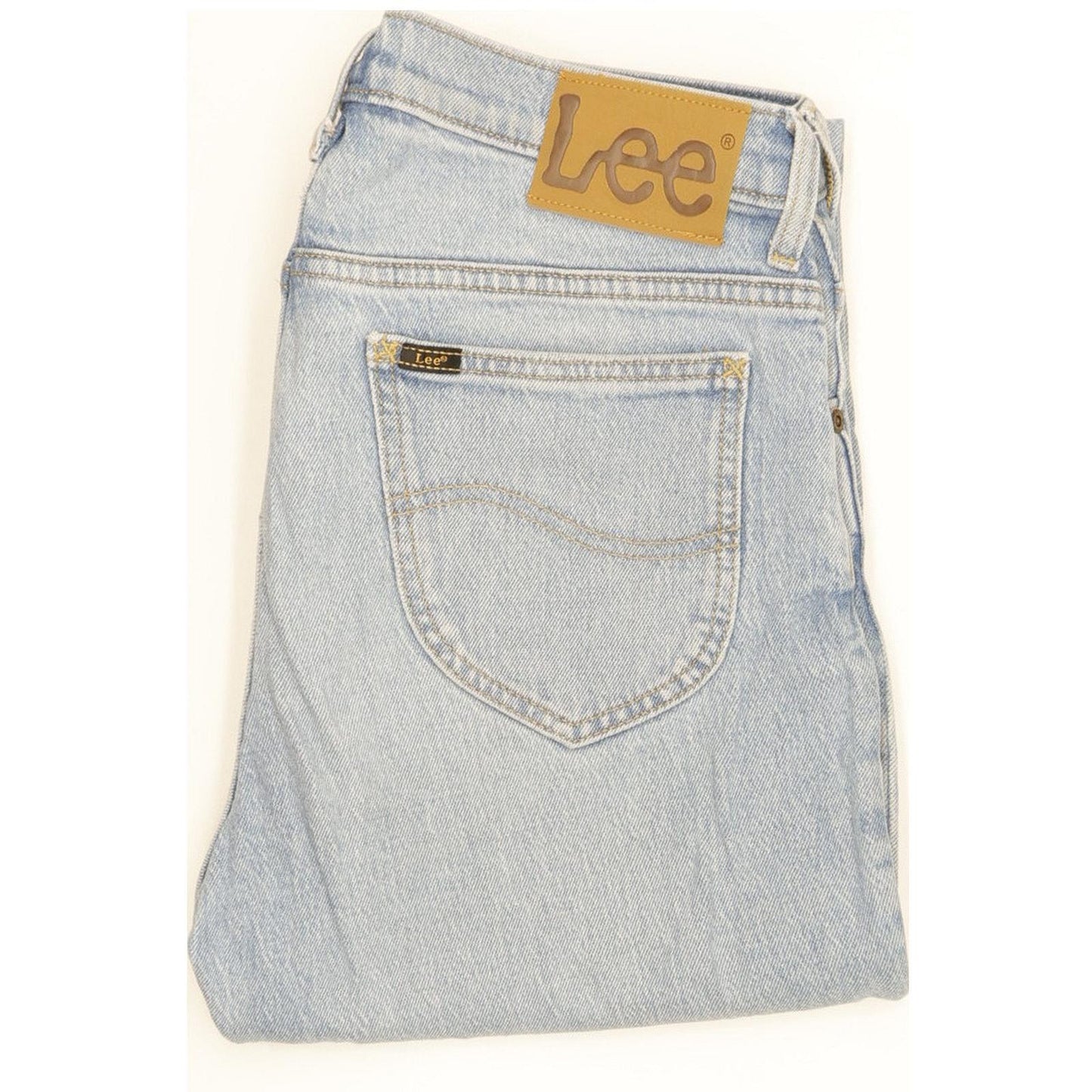 Lee Men Blue Straight Slim Stretch Jeans W30 L31