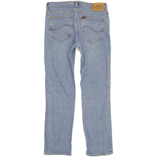 Lee West Men Blue Straight Regular Stretch Jeans W31 L30
