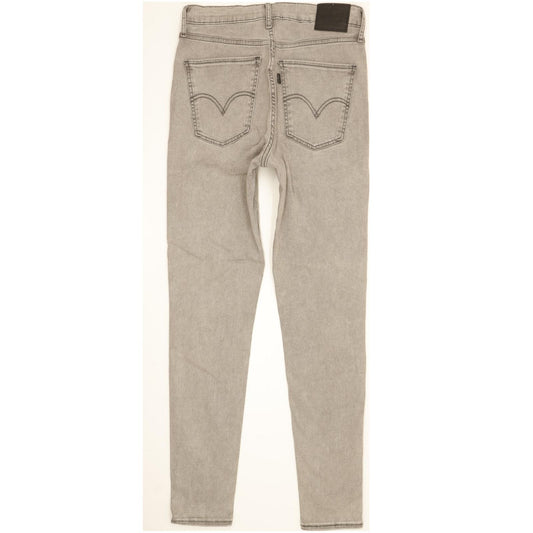 Levi's Mile Grey Skinny Slim Stretch Jeans High Waisted W29 L30