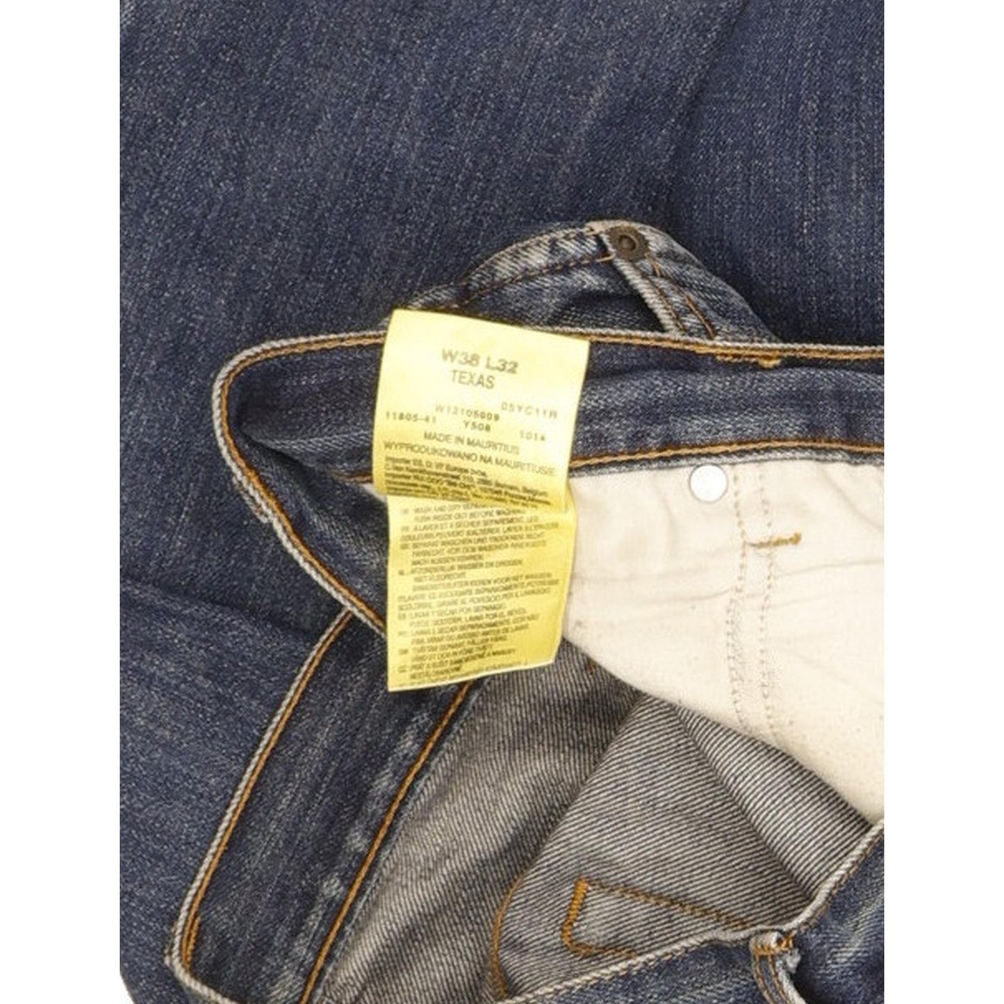 Wrangler Texas Men Blue Straight Regular Jeans W38 L32
