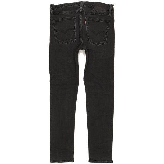 Levi's 510 Men Black Skinny Slim Stretch Jeans W33 L30