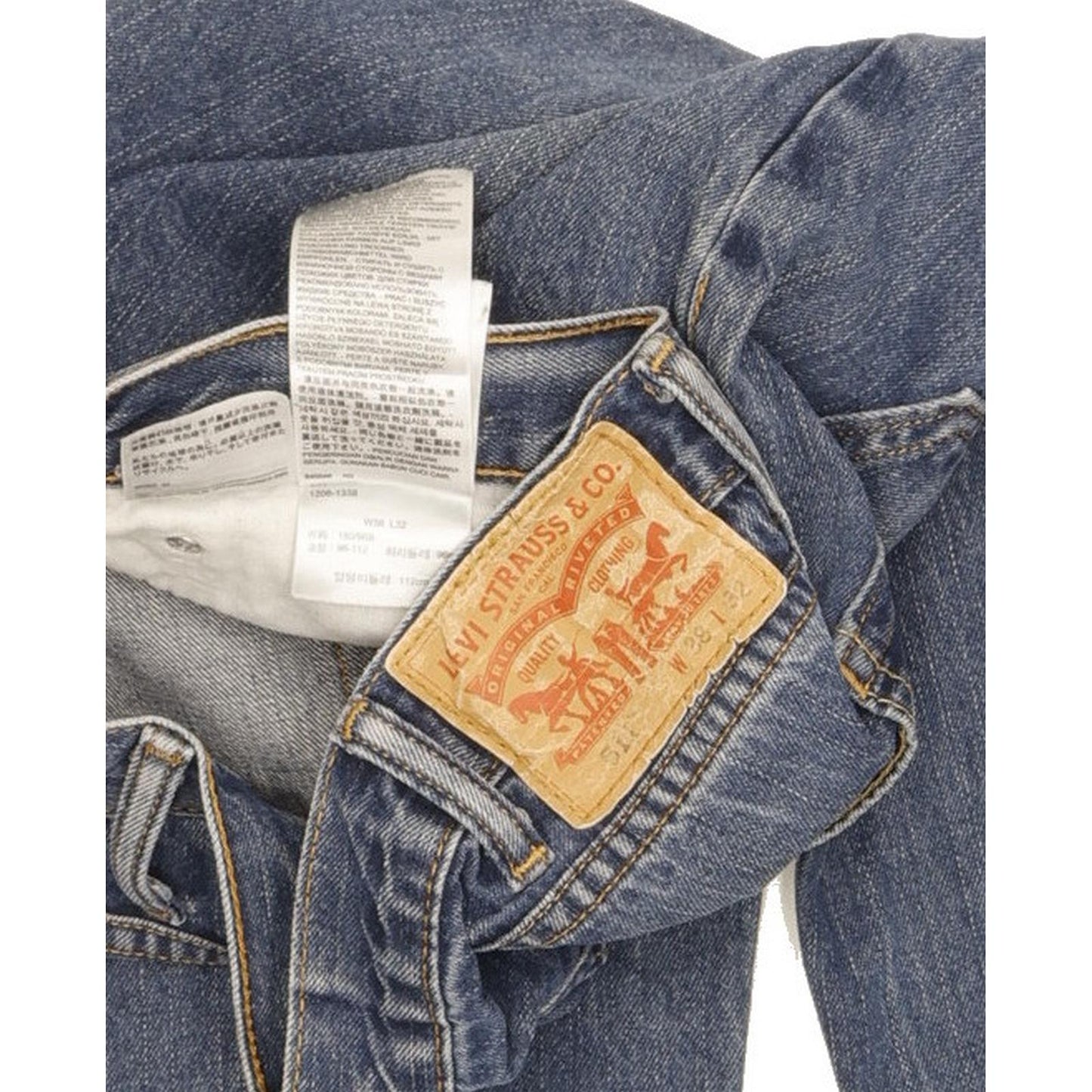 Levi's 511 Men Blue Straight Slim Jeans W38 L32